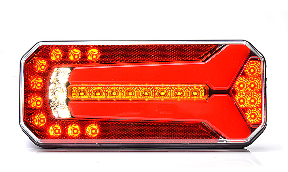 LED Zadní skupinová svítilna WAŚ, 12V-24V, ECE, IP 66/68, univerzální
