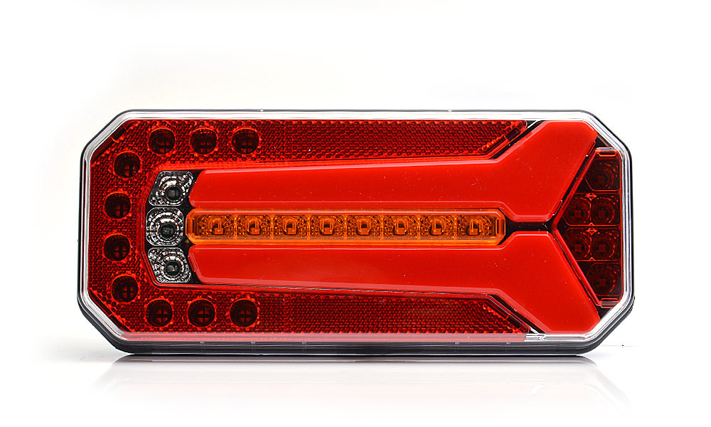 LED Zadní skupinová svítilna WAŚ, 12V-24V, ECE, IP 66/68, univerzální