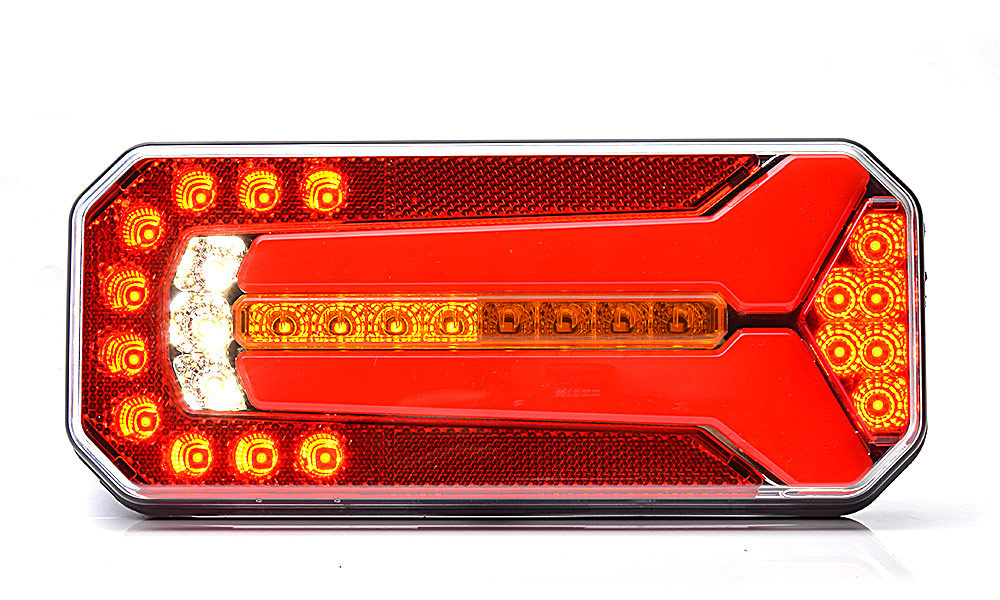 LED Zadní skupinová svítilna WAŚ, 12V-24V, ECE, IP 66/68, univerzální