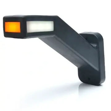 LED Poziční světlo přední bílé, boční oranžové a zadní červené WAŚ, 12V-24V, ECE, IP 66/68, pravá