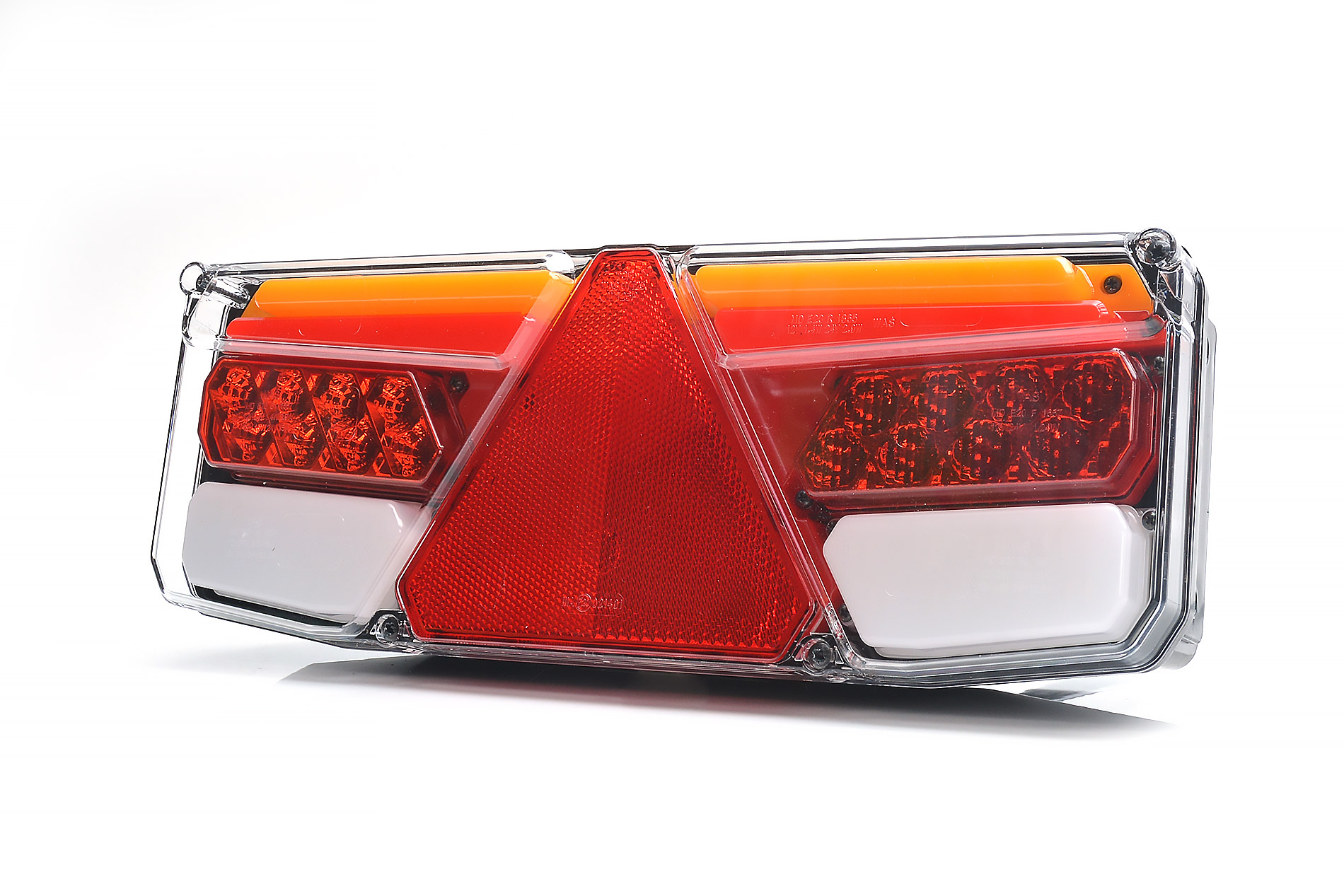 LED Zadní skupinová svítilna s dynamickým pozičním světlem WAŚ, 24V, ECE, IP 56, pravá
