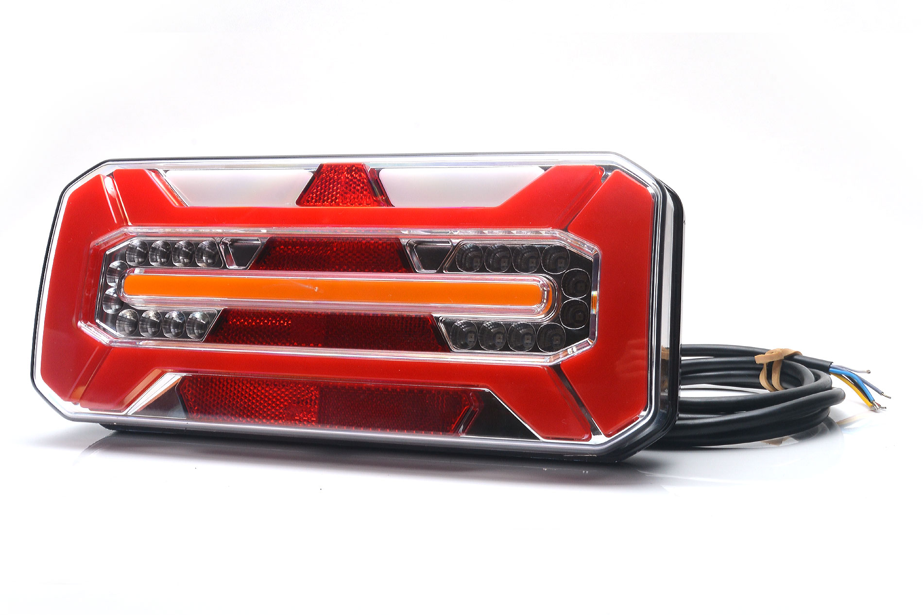LED Zadní skupinová svítilna WAŚ, 12V-24V, ECE, IP 66/68, levá