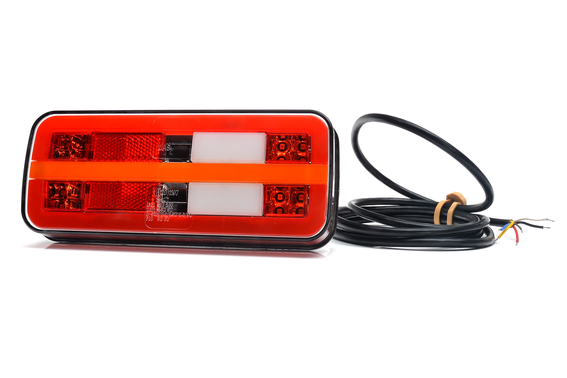 LED Zadní skupinová svítilna WAŚ, 12V-24V, ECE, IP 66/68, univerzální