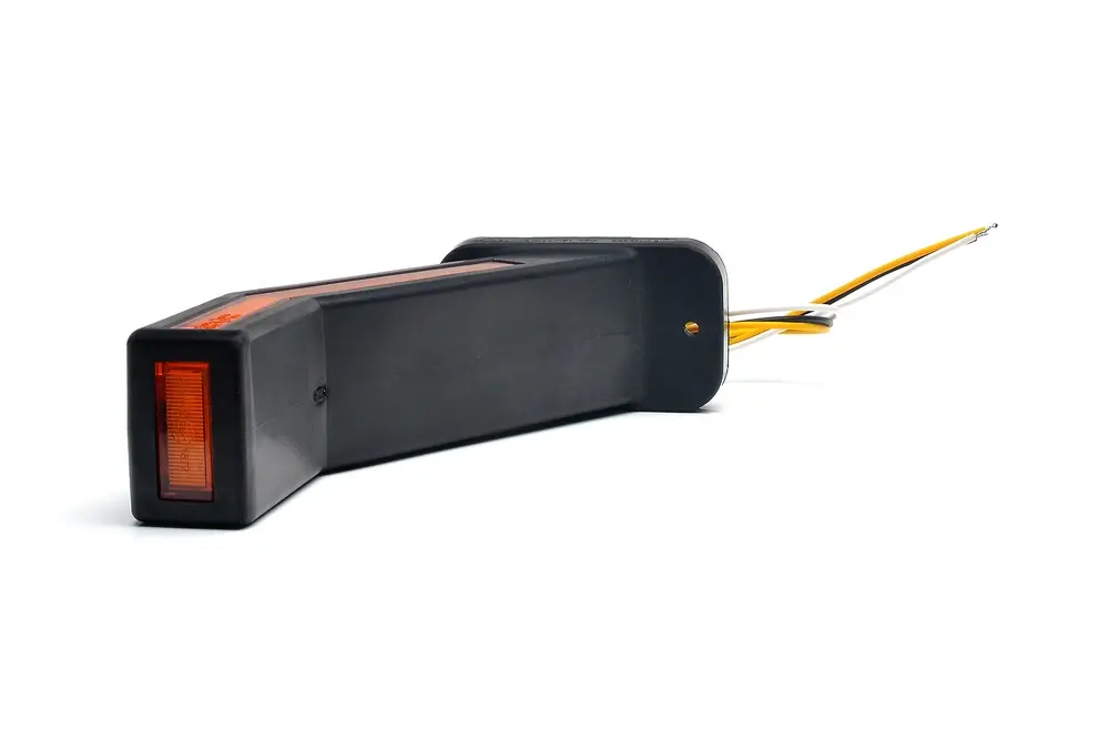 LED Poziční světlo přední bílé,  boční oranžové a zadní červené s blinkrem WAŚ, 12V-24V, ECE, IP 66/68, levá