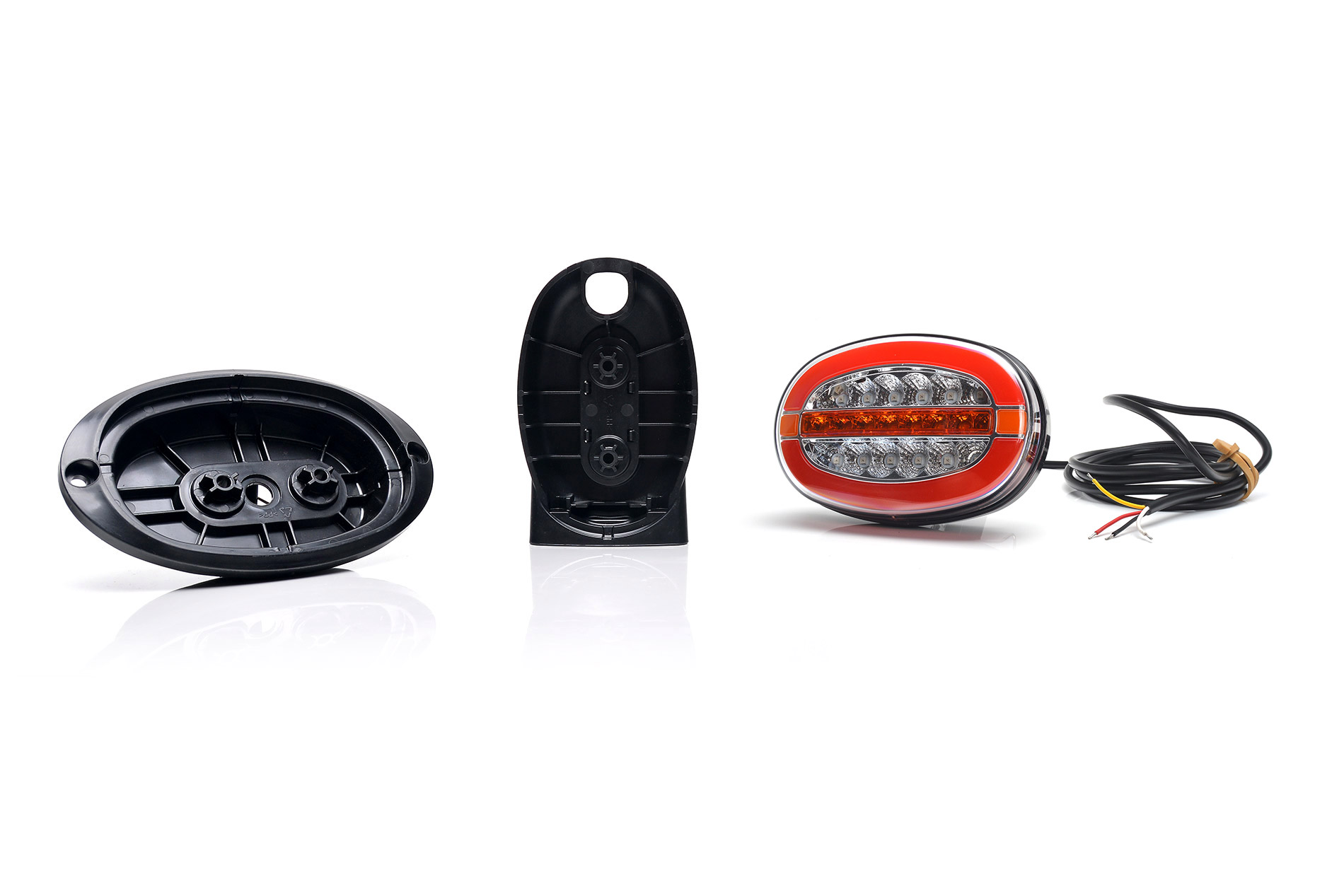 LED Zadní skupinová svítilna WAŚ s dynamickým světlem, 12V-24V, ECE, IP6K9K, univerzální