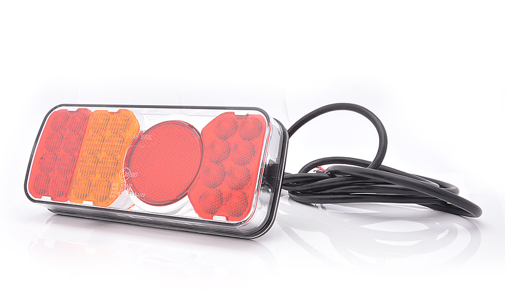LED Zadní skupinová svítilna WAŚ, 12V-24V, ECE, IP 66/68, levá