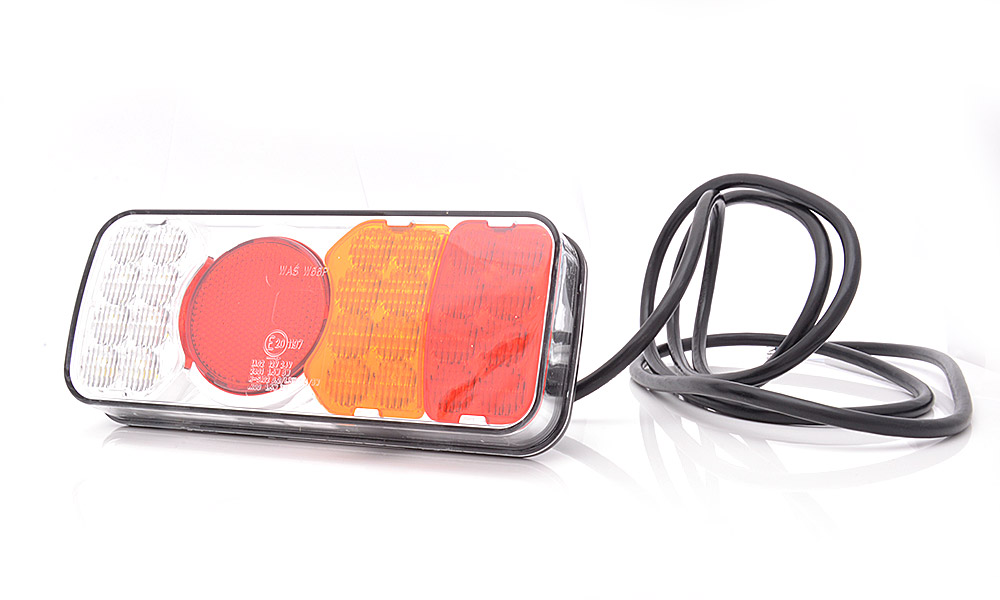 LED Zadní skupinová svítilna WAŚ, 12V-24V, ECE, IP 66/68, pravá