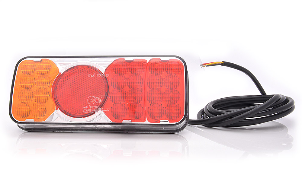 LED Zadní skupinová svítilna WAŚ, 12V-24V, ECE, IP 66/68, univerzální