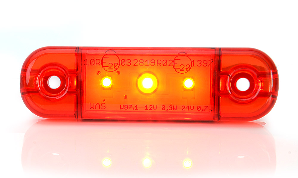LED Lampa pozični zadni WAŚ, 12V-24V, ECE, IP 66/68, univerzální