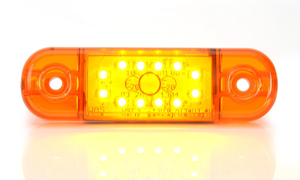 LED Lampa pozični boční WAŚ, 12V-24V, ECE, IP 66/68, univerzální