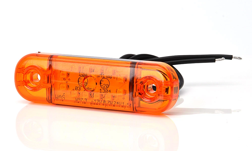 LED Lampa pozični boční WAŚ, 12V-24V, ECE, IP 66/68, univerzální