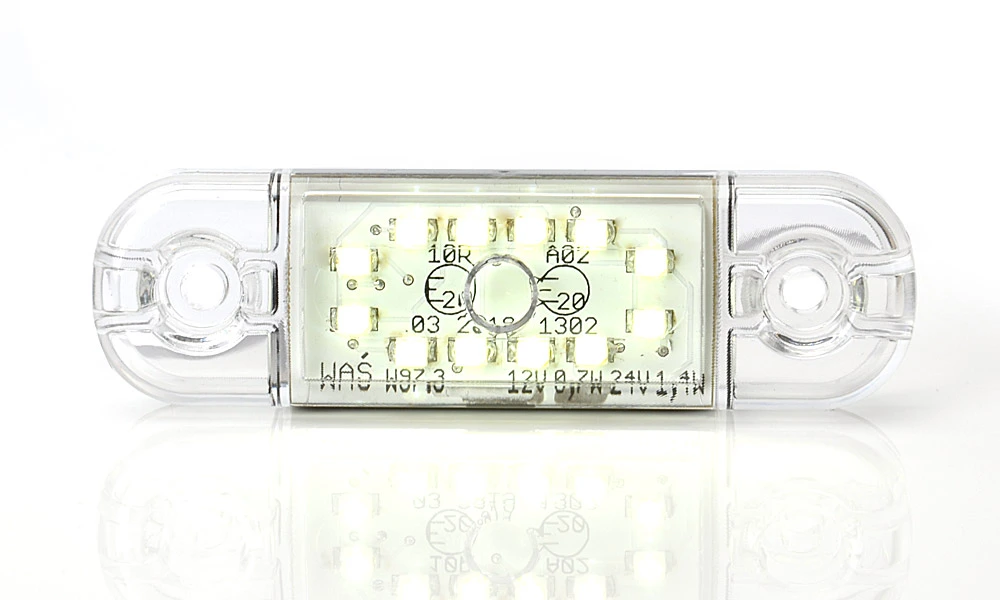 LED Lampa pozični přední WAŚ, 12V-24V, ECE, IP 66/68, univerzální