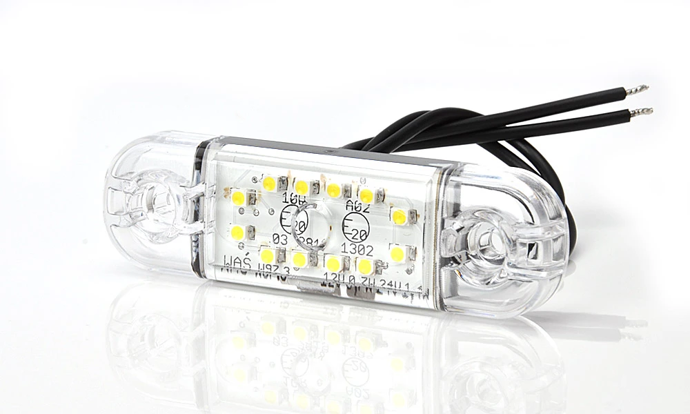 LED Lampa pozični přední WAŚ, 12V-24V, ECE, IP 66/68, univerzální