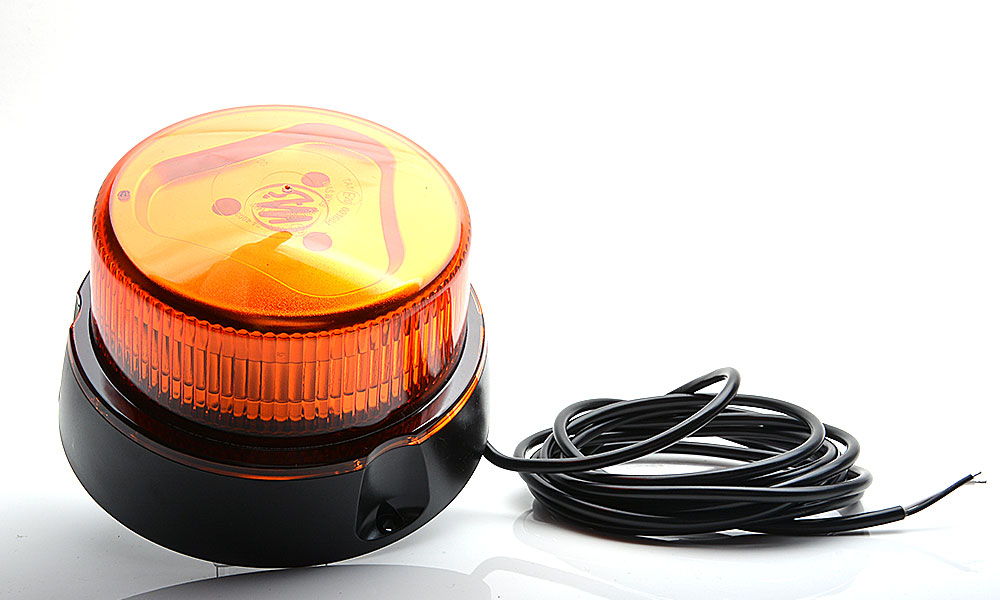LED Maják WAŚ, 12V-24V, ECE, SAE/DOT, IP 66/68, 1 program, oranžový