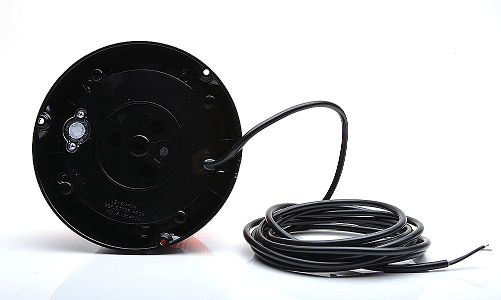 LED Maják WAŚ, 12V-24V, ECE, SAE/DOT, IP 66/68, 1 program, oranžový