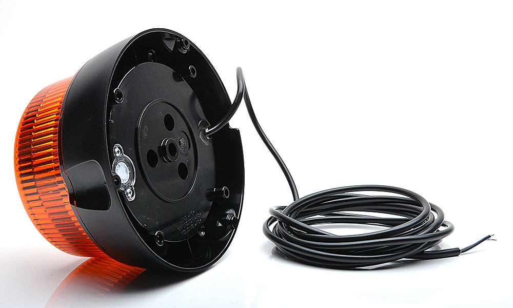 LED Maják WAŚ, 12V-24V, ECE, SAE/DOT, IP 66/68, 1 program, oranžový