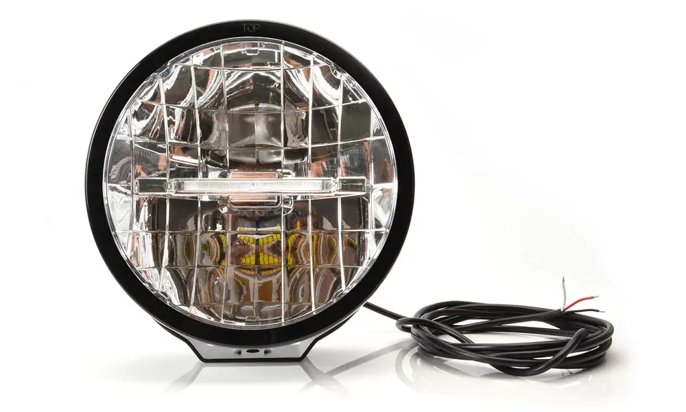 LED Přidavné světlo dálkové s obrysovým světlem WAŚ, 12V-24V, ECE, IP 66/68, univerzální, 130 000 candelas