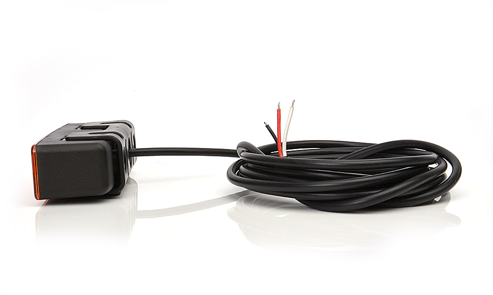 Výstražné světlo (oranžový kryt) WAŚ, 12V-24V, ECE, IP 66/68, univerzální