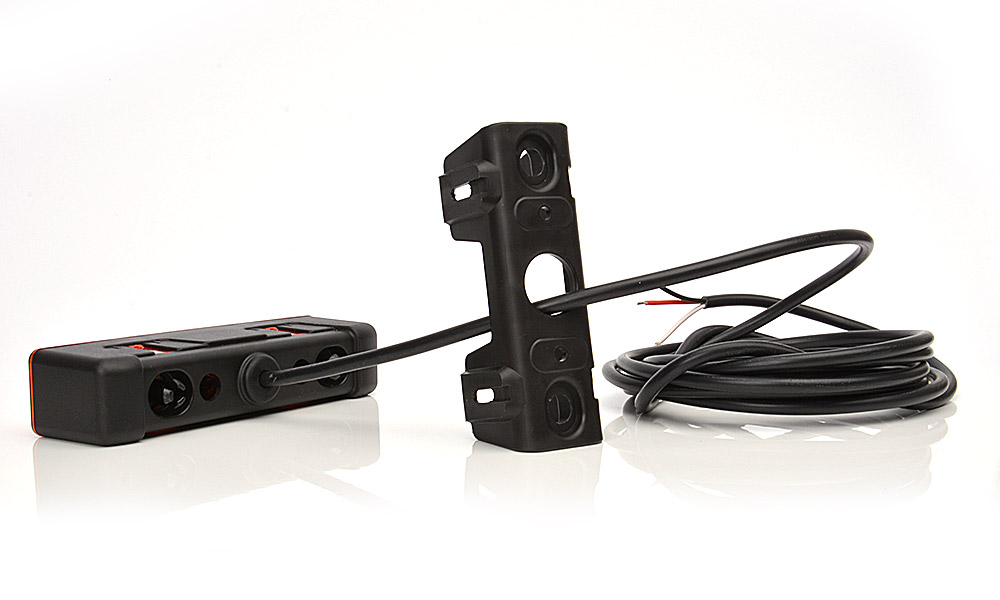 Výstražné světlo (oranžový kryt) WAŚ, 12V-24V, ECE, IP 66/68, univerzální