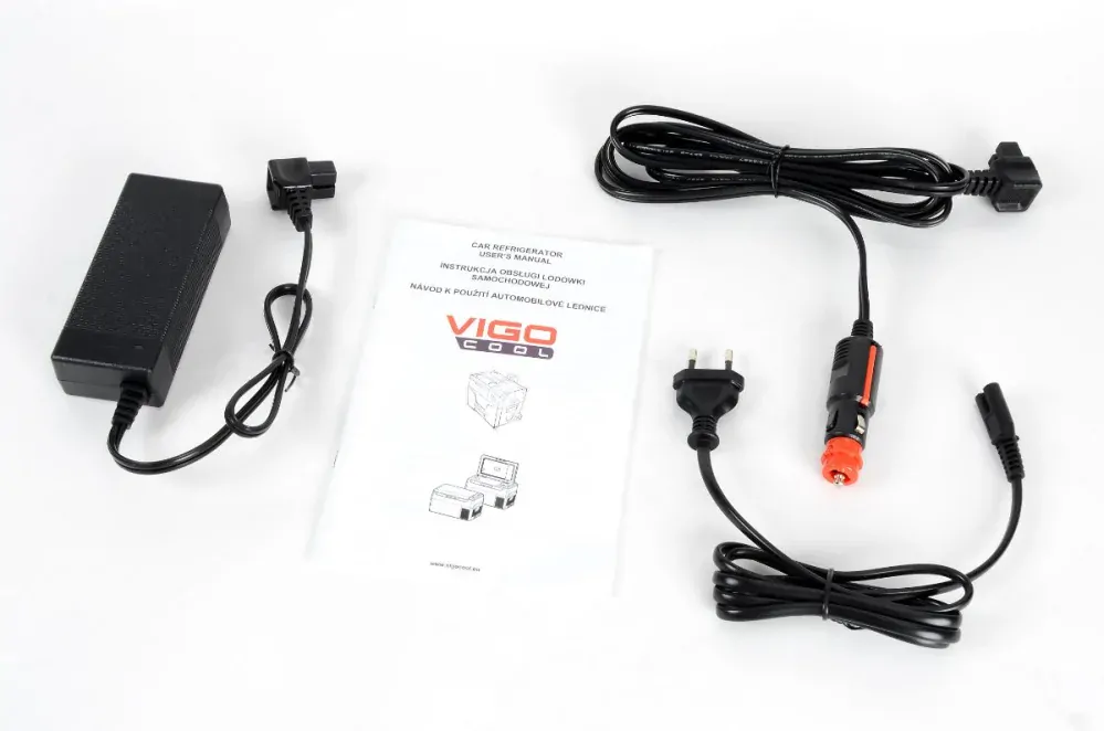 Přenosná kompresorová autochladnička Vigo Cool V50W, 50 l, 12/24/230V, Rukojeť a kolečka