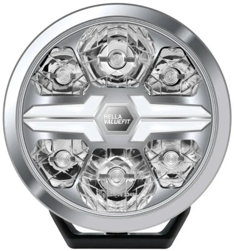 Reflektor Hella ValueFit Chrome Blade 22,86cm s oranžovou/bílou pozičkou, REF. 25, 17W, ECE, IP69k, 12-24V