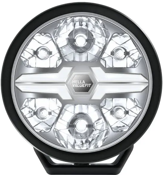 Reflektor Hella ValueFit Black Blade 22,86cm s oranžovou/bílou pozičkou, REF. 25, 17W, ECE, IP69k, 12/24V