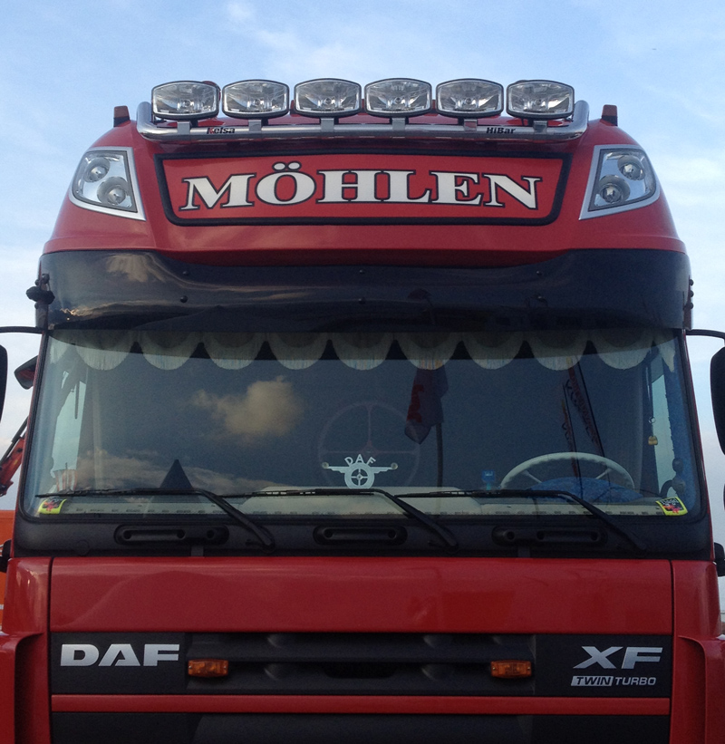 Sluneční clona DAF XF105/106 SUPER SPACE CAB 80mm art. 5161A
