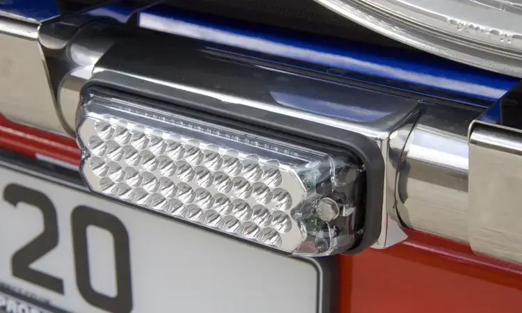 Výstražné LED světlo ECCO 3812A - oranžové s REG65