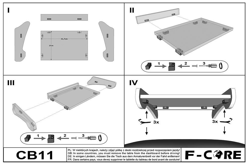 Polička středová - Classic,  OPEL MOVANO A (01.2003-12.2009)