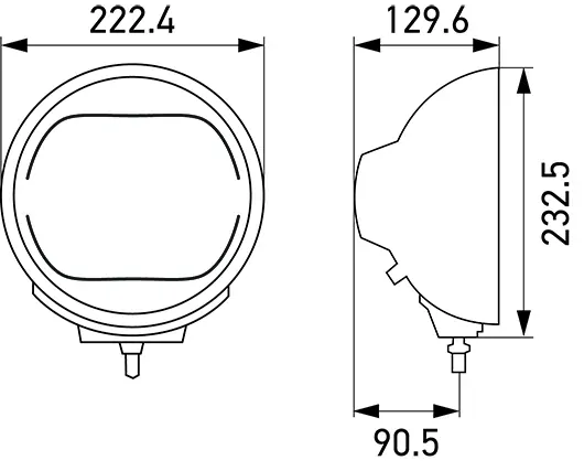 Reflektor Luminator LED metal ECE 25 12/24V, poziční světlo, 1F8 016 560-001