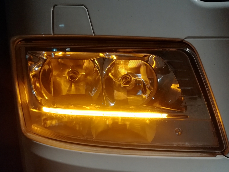 Oranžové LED moduly denního svícení pro vozy MAN 2017-