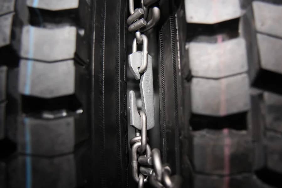 295/70-22,5 | Sněhové řetězy na dvojmontáž Trygg s hroty pro Norsko