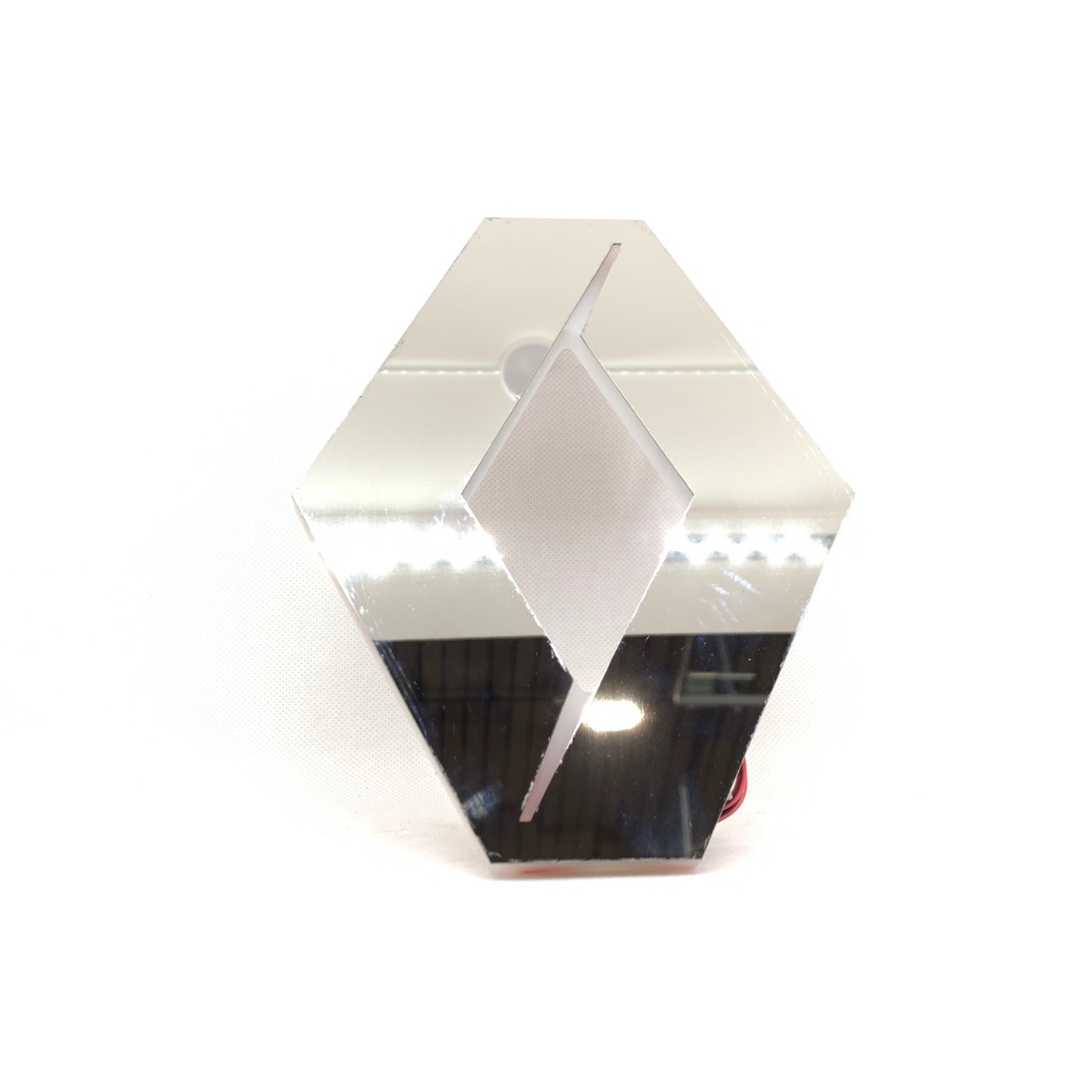 Nerezové podsvícené logo Renault T 2021- 22x18cm, Studená bílá 24V
