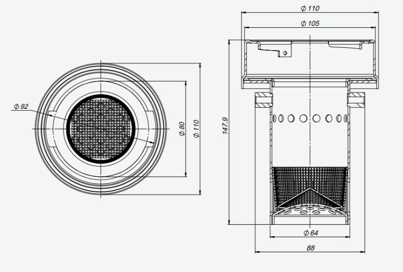 Zabezpečení nádrže UltraValue vnější 80mm