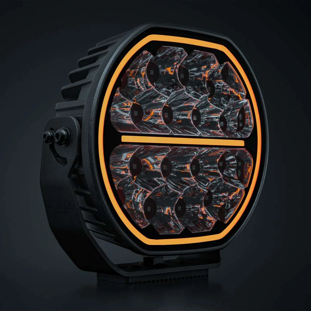 LED reflektor Strands Big energy 2.0 9", s pozičním světlem, 10-32V, 140W, 12900lm, černý
