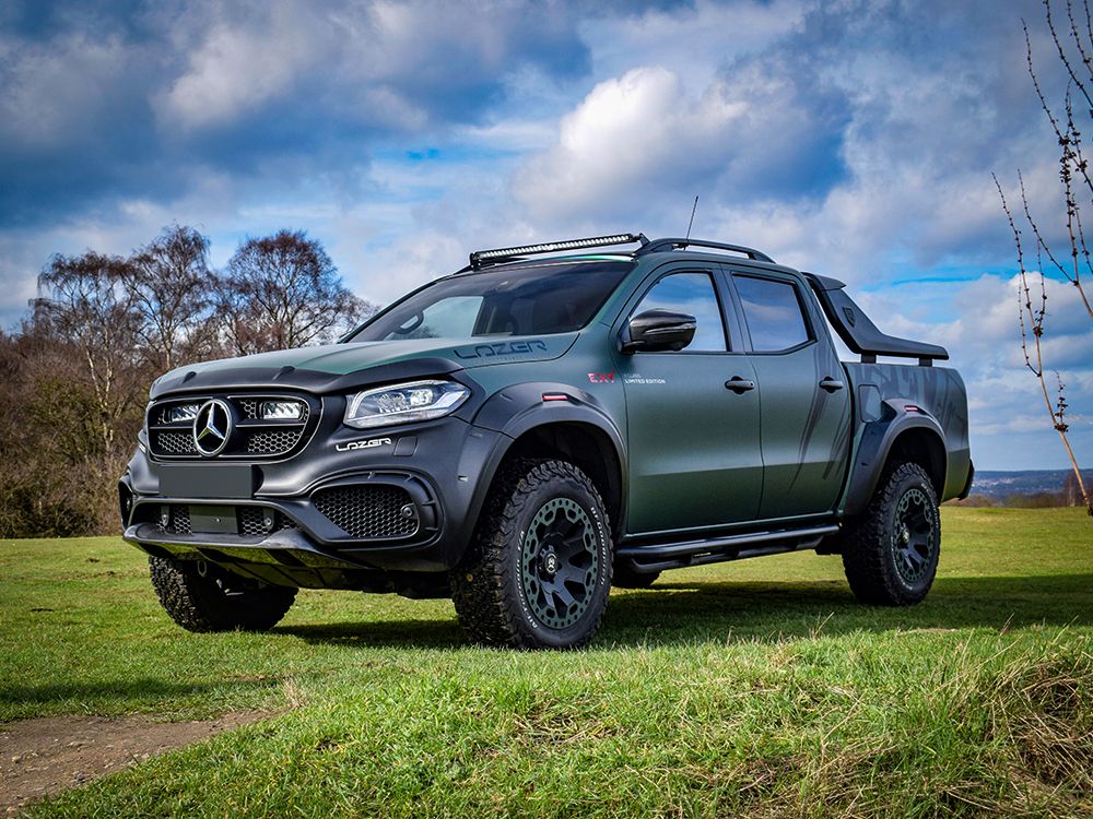 Sada střešního světla Lazer pro Mercedes X-class, se střešními ližinami, Linear-36