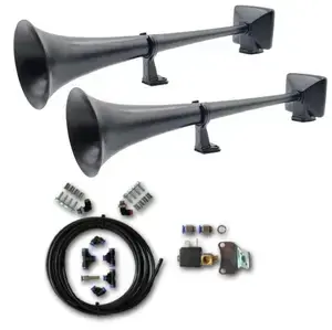 Sestava vzduchových houkaček- Fanfáry Hadley černé 2x 56 cm