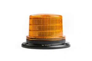 LED maják na tři šrouby, oranžový, 144mm, 12/24V