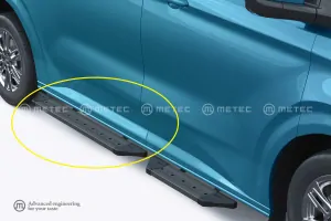 Boční nášlap ,,Problack", zadní dveře, FORD TRANSIT 24-