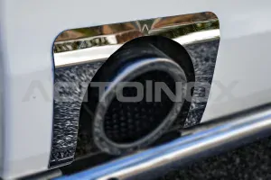 Nerezová lišta okolo výfuku, Scania NTG S