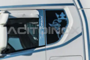 Nerezová lišta na profil dveří, Scania NTG S/R