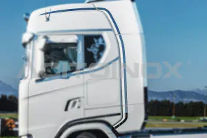 Nerezové boční lišty okolo kabiny, Scania NTG S/R