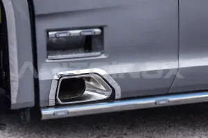 Nerezový rámeček okolo výfuku, Scania NTG S/R