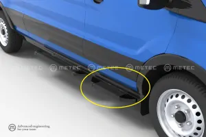 Boční nášlap ,,Problack"- přední, FORD TRANSIT 14- 19