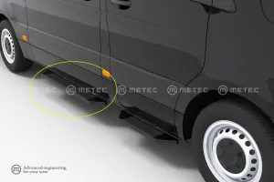 Boční nášlap ,,Problack"- zadní, MERCEDES SPRINTER 07- 18