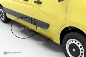 Boční nášlap ,,Problack"- zadní, OPEN MOVANO 10- , RENAULT MASTER 10-