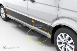 Boční nášlap ,,Problack"- přední, VOLKSWAGEN CRAFTER 17-, MAN TGE 17-