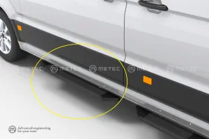 Boční nášlap ,,Problack"- zadní, FWD, VOLKSWAGEN CRAFTER 17-, MAN TGE 17-