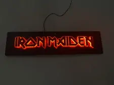3D LED podsvícená tabule ,,Ironmaiden" RGB