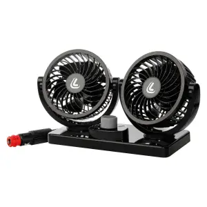 Dvojitý ventilátor 24V Twin-Air, 2 rychlosti, 10cm, 10W